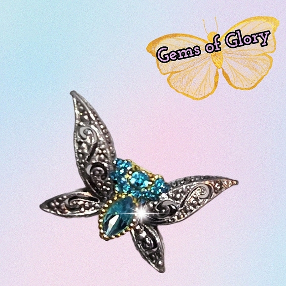 Vintage Butterfly Brooch - Picture 7 of 12